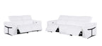 1126 Divanitalia 5-Piece Modular Power Reclining Sofa and Loveseat Set in Top Grain Italian Leather with 4 Power Recliners & Power Headrests - White - SKU 1126-WHITE-5.4-HT-2PC - view 4