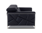903 Divanitalia Loveseat with Adjustable Headrest in Top-grain Italian Leather