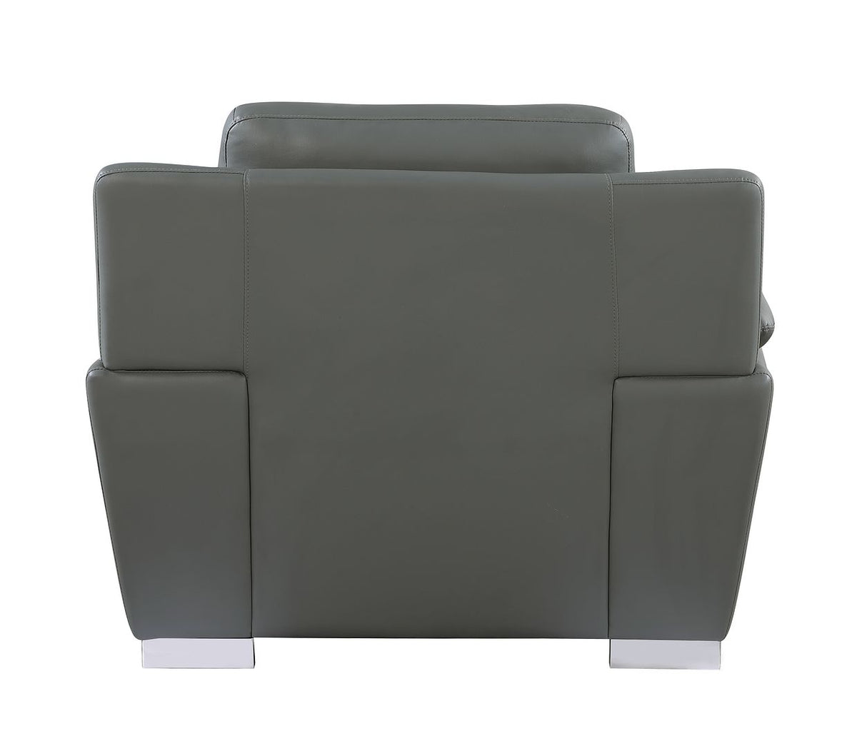 4572 Modern Genuine Leather Chair - Dark Grey - SKU 4572-CH-GRAY - view 4
