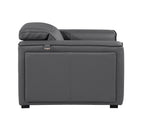 1126 Divanitalia Top Grain Italian Leather Power Reclining Chair with Power Headrests