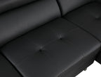 8136 Left Arm Facing Chaise with Adjustable Headrest in Genuine Leather