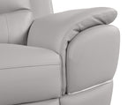4572 Modern Genuine Leather 3-Piece Sofa Set - Light Grey - SKU 4572 LIGHT GREY 3PC (S/L/C) - GROUP - view 13
