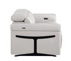 1126 Divanitalia Power Reclining Loveseat in Top Grain Italian Leather with 2 Power Recliners & Power Headrests