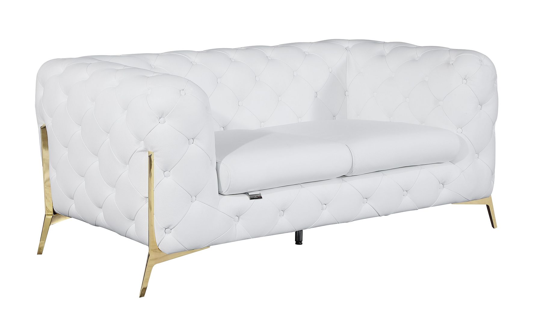 970 Divanitalia Loveseat in Top-grain Italian Leather