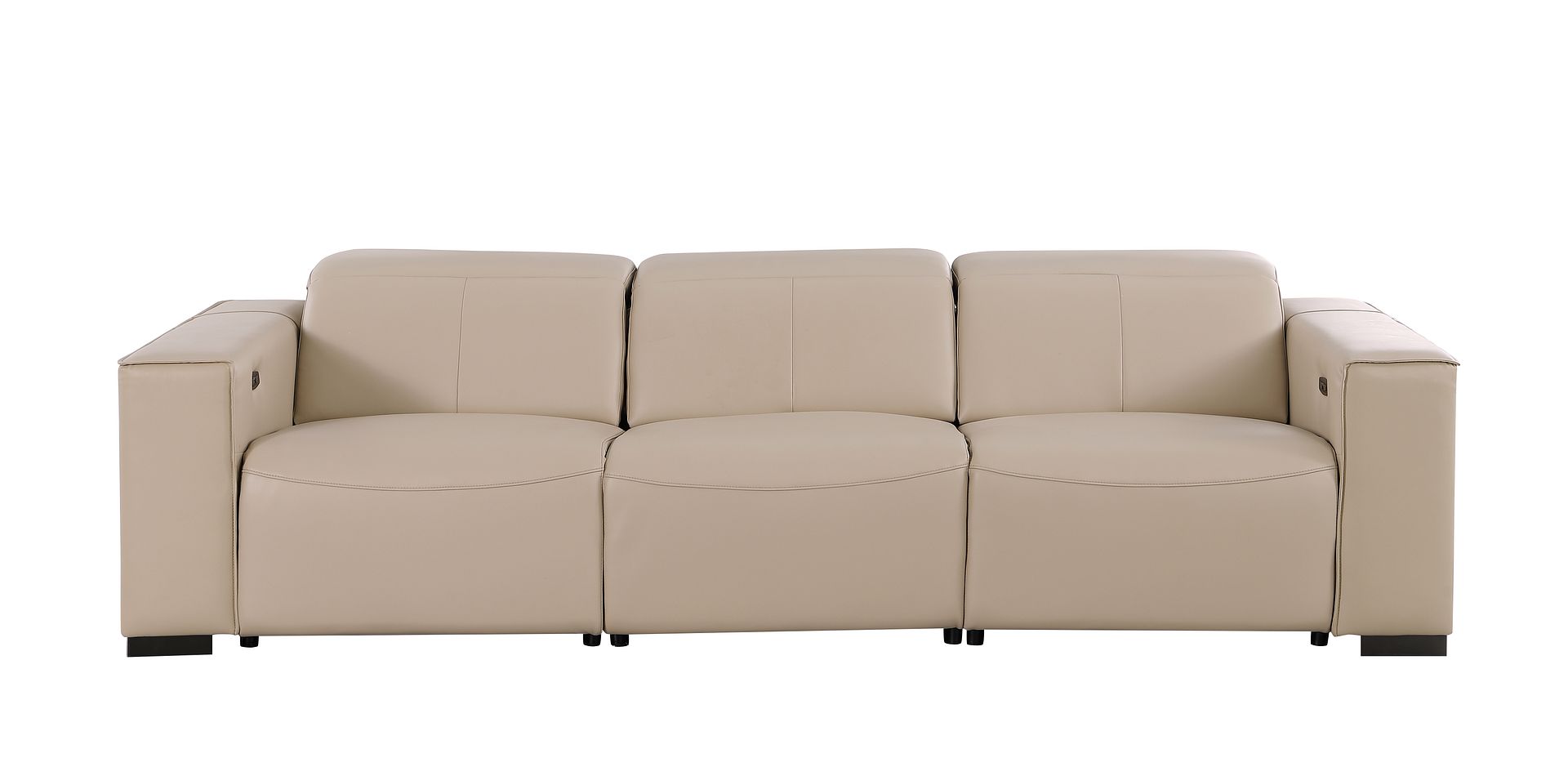 1208 Genuine Leather Triple Power Reclining Sofa