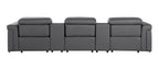 1126 Divanitalia 5-Piece Modular Power Reclining Sofa in Top Grain Italian Leather with 3 Power Recliners & Power Headrests