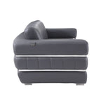 904 Divanitalia 3-Piece Sofa Set in Top-grain Italian Leather - Dark Grey - SKU 904- DARK GRAY 3PC (S/L/CH) - GROUP - view 13