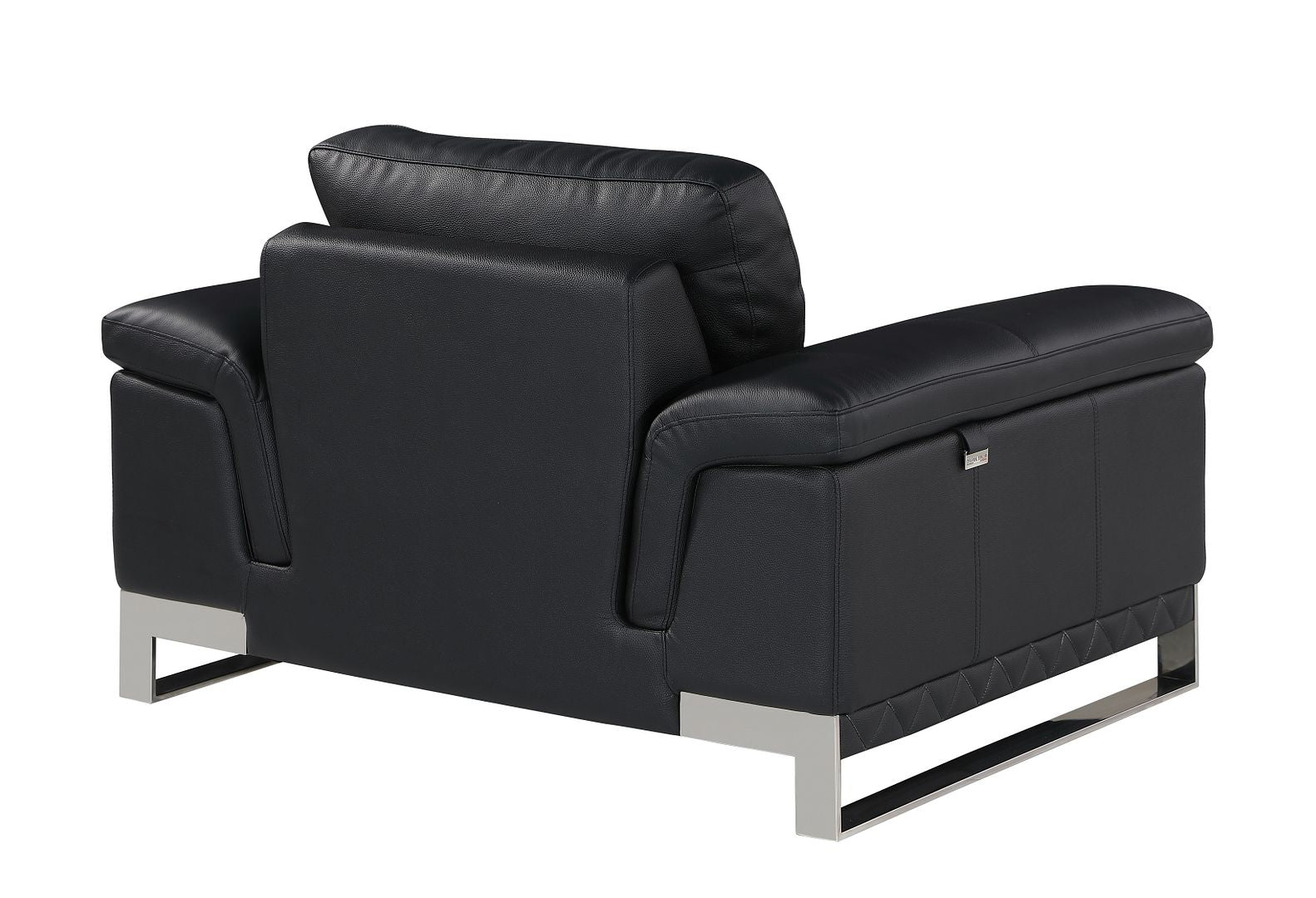 411 Divanitalia Chair in Top-grain Italian Leather