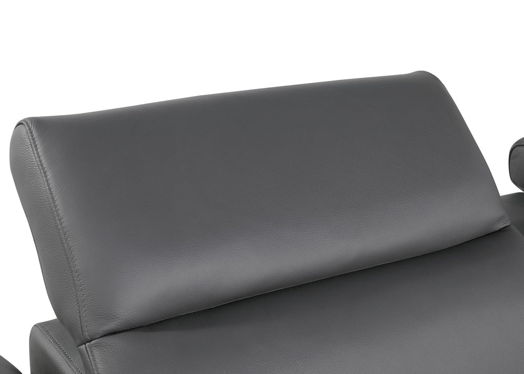 1126 Divanitalia 3-Piece Modular Power Reclining Loveseat in Top Grain Italian Leather with 2 Power Recliners & Power Headrests