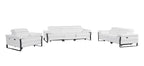1246 Divanitalia Modular Power Triple Reclining Sofa, Loveseat, and Chair Set with Power Headrests - Top Grain Italian Leather - White - SKU 1246-WHITE-6.6-HT-3PC - view 3
