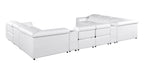 9762 Divanitalia 10-Piece U-Shaped Top Grain Italian Leather Sectional Sofa with 4 Power Recliners