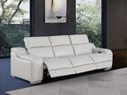 1116 Divanitalia 3-Piece Modular Power Reclining Sofa in Top Grain Italian Leather with 3 Power Recliners & Power Headrests