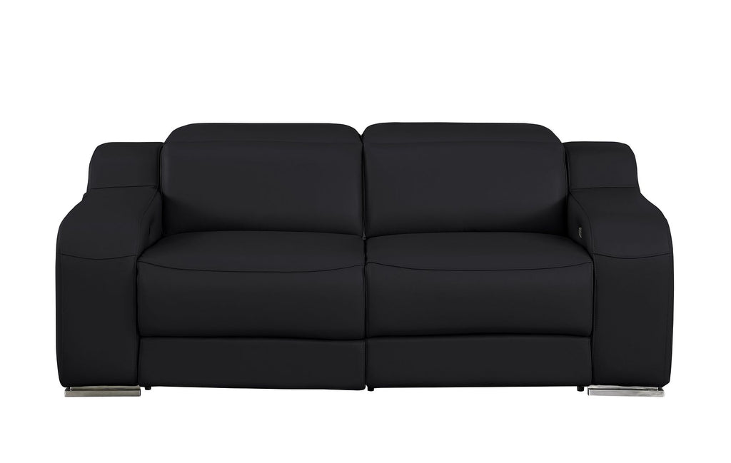 1116 Divanitalia 2-Piece Modular Power Reclining Loveseat in Top Grain Italian Leather with 2 Power Recliners & Power Headrests