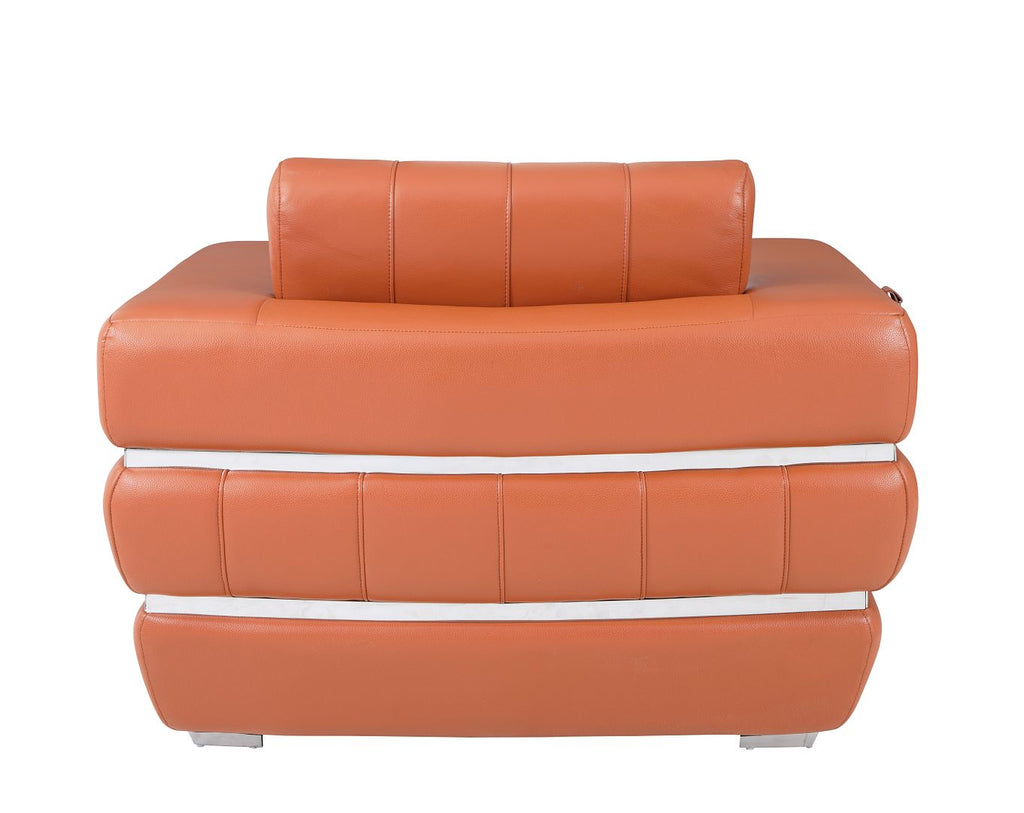 904 Divanitalia Chair in Top-grain Italian Leather - Camel - SKU 904-CH-CAMEL - view 4