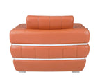 904 Divanitalia Chair in Top-grain Italian Leather - Camel - SKU 904-CH-CAMEL - view 4