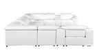 9762 Divanitalia 12-Piece U-Shaped Top Grain Italian Leather Sectional Sofa with 4 Power Recliners