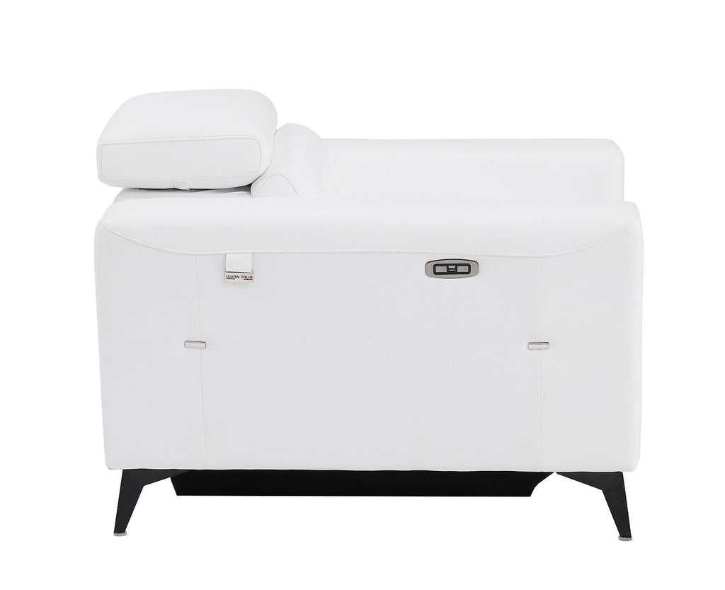989 Divanitalia Power Reclining Arm Chair with Power Headrest in Top-grain Italian Leather