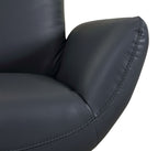 C74 Divanitalia Swivel Chair in Top-grain Italian Leather