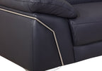 727 Divanitalia Sofa with Adjustable Headrest in Top-grain Italian Leather - Navy - SKU 727-S-NAVY - view 10