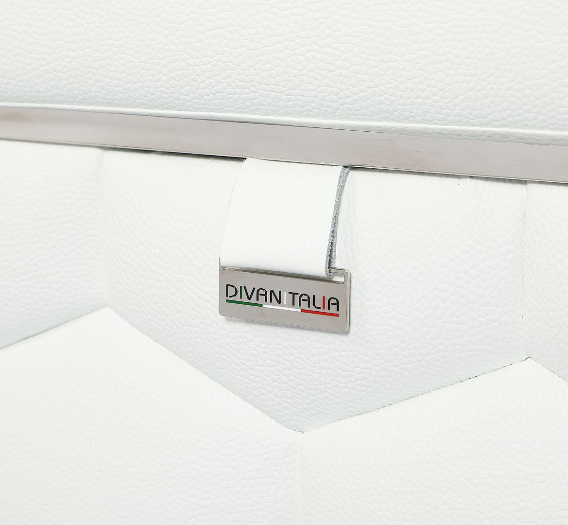 692 Divanitalia Chair with Adjustable Headrest in Top-grain Italian Leather - White - SKU 692-CH-WHITE - view 7