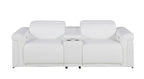 1126 Divanitalia 3-Piece Modular Power Reclining Loveseat in Top Grain Italian Leather with 2 Power Recliners & Power Headrests