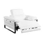 1246 Divanitalia Power Reclining Arm Chairwith Power Headrests - Top Grain Italian Leather