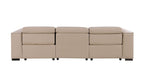 1208 Genuine Leather Triple Power Reclining Sofa