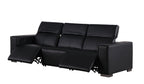 1208 Genuine Leather Triple Power Reclining Sofa