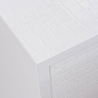 Victoria - Modern White Crocodile Dresser