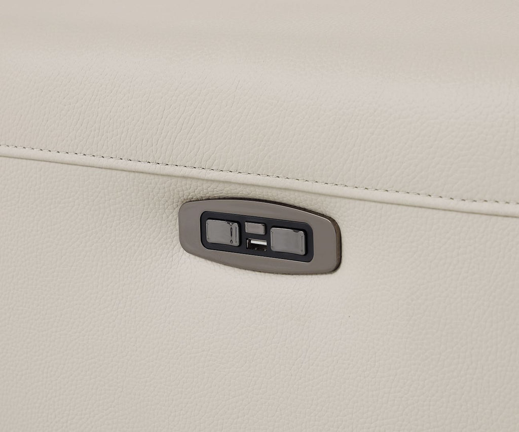 989 Divanitalia Power Reclining Arm Chair with Power Headrest in Top-grain Italian Leather