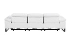 1246 Divanitalia Modular Power Triple Reclining Sofa with Power Reclining Headrests - Top Grain Italian Leather - White - SKU 1246-WHITE-3.3-HT - view 7