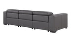 1208 Genuine Leather Triple Power Reclining Sofa - Dark Grey - SKU 1208-DK-GREY-3.3-HT - view 6