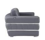 904 Divanitalia Loveseat in Top-grain Italian Leather - Dark Grey - SKU 904-L-DARK GRAY - view 5