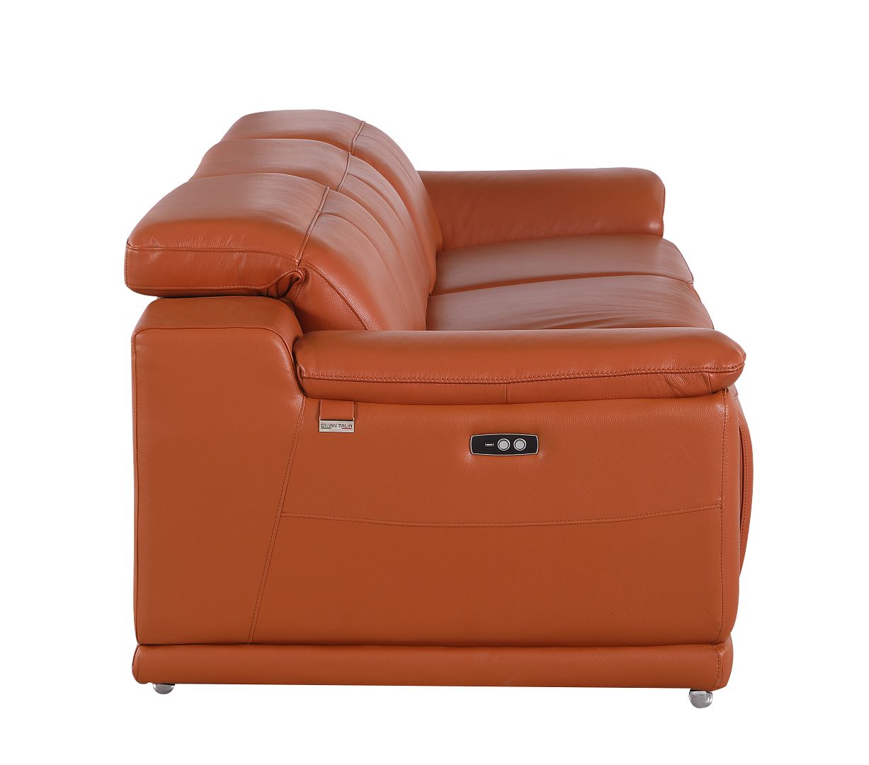 9762 Divanitalia 3-Piece Modular Power Reclining Sofa with 2 Power Recliners in Top Grain Italian Leather