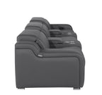 1116 Divanitalia 5-Piece Modular Power Reclining Sofa in Top Grain Italian Leather with 3 Power Recliners & Power Headrests