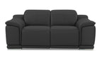 9762 Divanitalia Top Grain Italian Leather Power Reclining Sofa and Loveseat Set with Adjustable Headrests - Dark Grey - SKU 9762-POWER-DARK GRAY 2PC (S/L) - GROUP - view 3