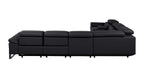 1246 Divanitalia 7-Piece L-Shaped Modular Power Reclining Sectional Sofa with 3 Power Recliners and Power Headrests - Top Grain Italian Leather