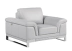 411 Divanitalia Chair in Top-grain Italian Leather