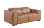 1224 Divanitalia 2-Piece Modular Power Reclining Loveseat in Top Grain Italian Leather with 2 Power Recliners & Power Headrests