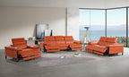 1246 Divanitalia Modular Power Dual Reclining Sofa, Loveseat, and Chair Set with Power Headrests - Top Grain Italian Leather - Camel - SKU 1246-CAMEL-6.5-HT-3PC - view 2