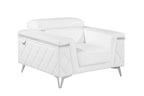1140 Divanitalia Chair with Adjustable Headrest in Top-grain Italian Leather