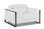 903 Divanitalia Chair with Adjustable Headrest in Top-grain Italian Leather - White - SKU 903-CH-WHITE - view 2