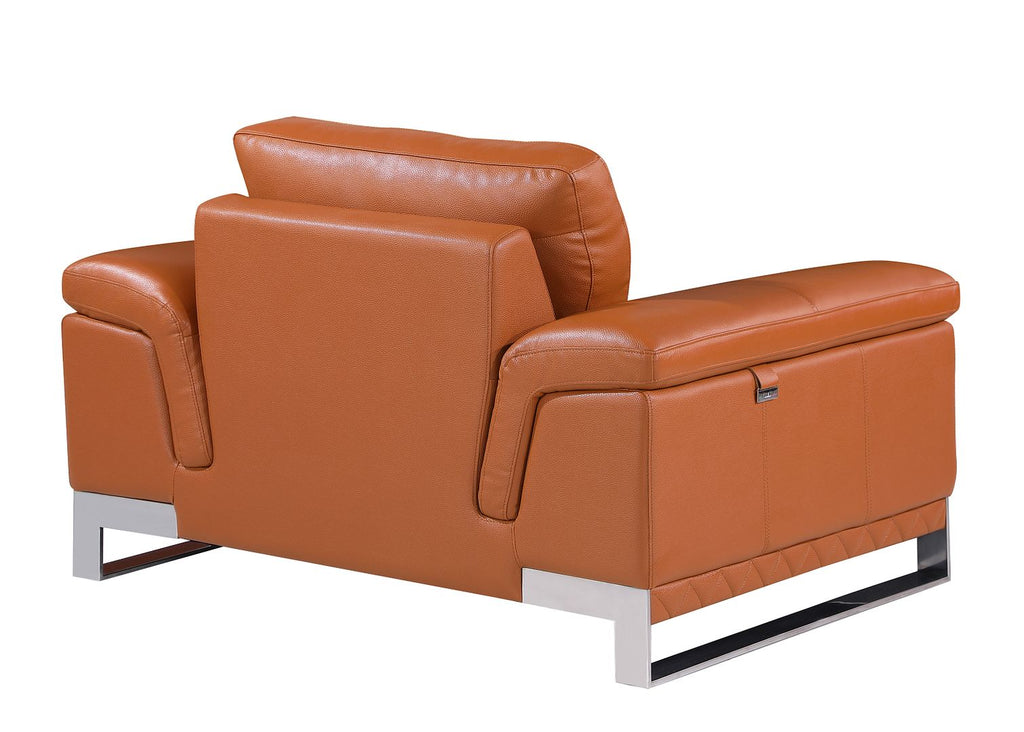 411 Divanitalia Chair in Top-grain Italian Leather