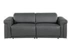 1126 Divanitalia Power Reclining Sofa and Loveseat Set in Top Grain Italian Leather with 4 Power Recliners & Power Headrests - Dark Grey - SKU 1126-DARK GREY-2PC - view 7