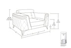 1140 Divanitalia Chair with Adjustable Headrest in Top-grain Italian Leather - White - SKU 1140-WHITE-CH - view 12