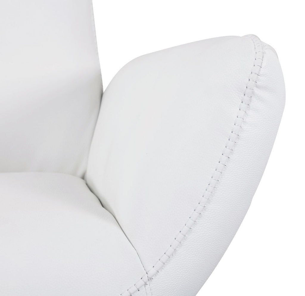 C74 Divanitalia Swivel Chair in Top-grain Italian Leather