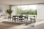 Addax - Modern Black Extendable Dining Table