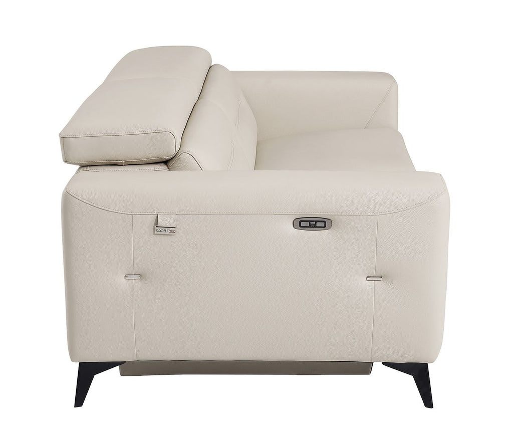 989 Divanitalia Power Reclining Sofa with Power Headrest in Top-grain Italian Leather