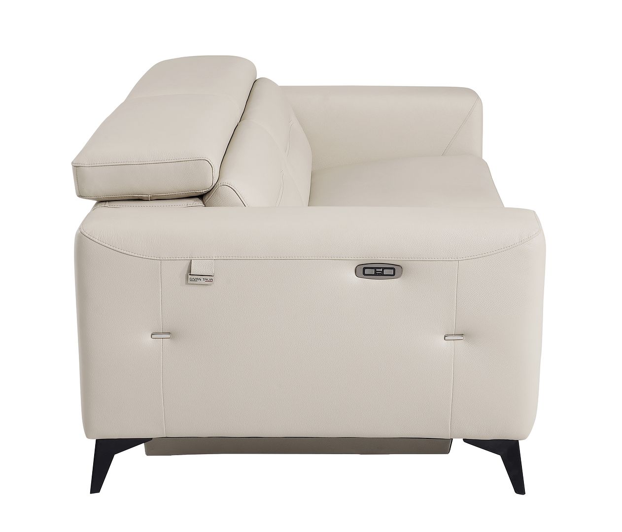 989 Divanitalia Power Reclining Sofa with Power Headrest in Top-grain Italian Leather