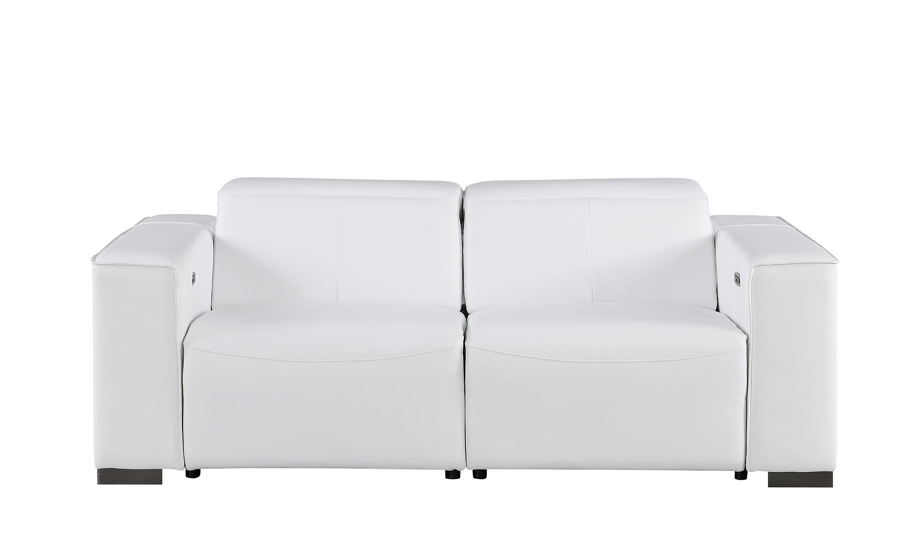 1208 Genuine Leather Dual Power Reclining Loveseat